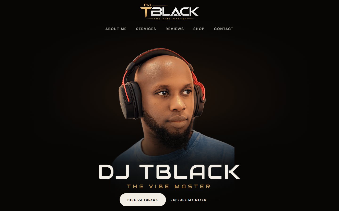 DJ TBLACK website case study